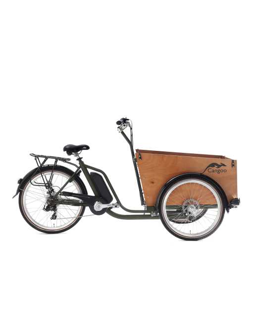 Vélo cargo électrique Cangoo Easy avec porte