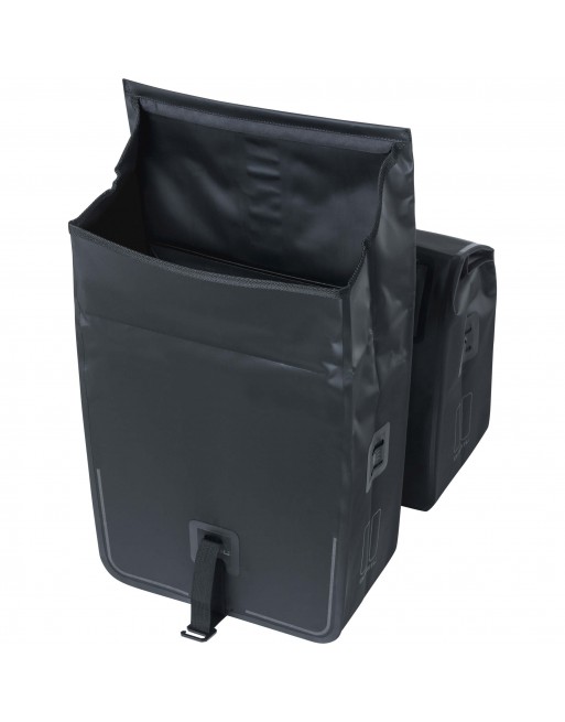 Bakfiets fietstas dubbel Urban dry black 50L