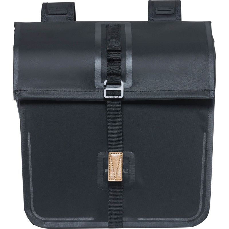 Lastenrad Fahrradtasche doppelt Urban dry schwarz 50L