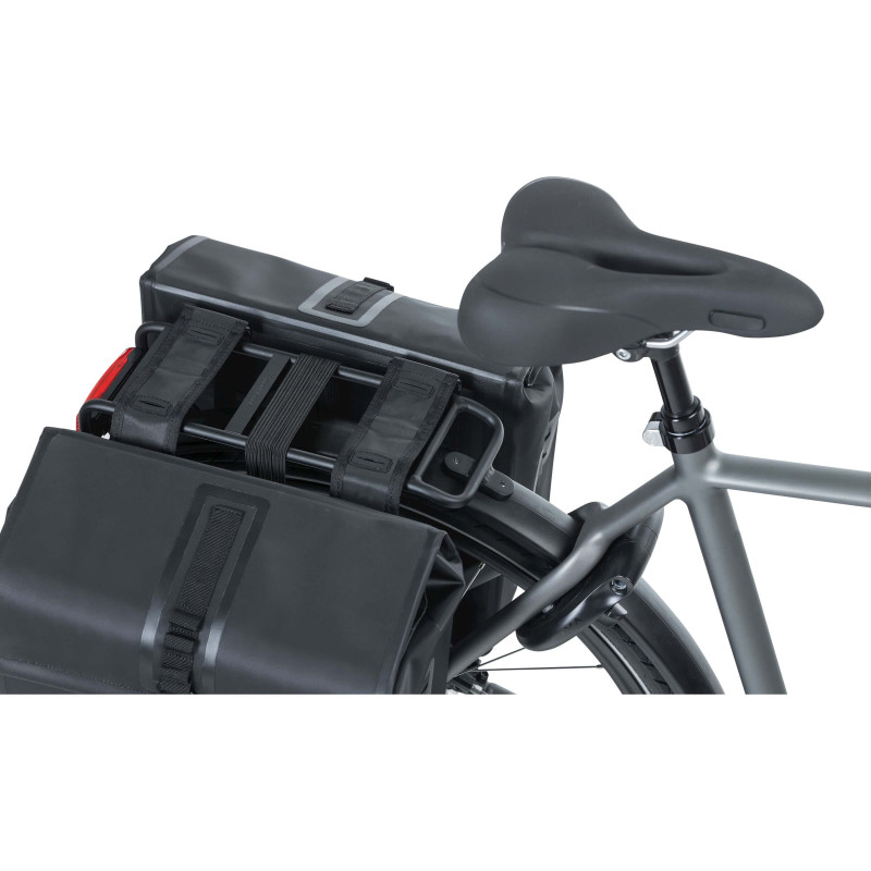 Bakfiets fietstas dubbel Urban dry black 50L