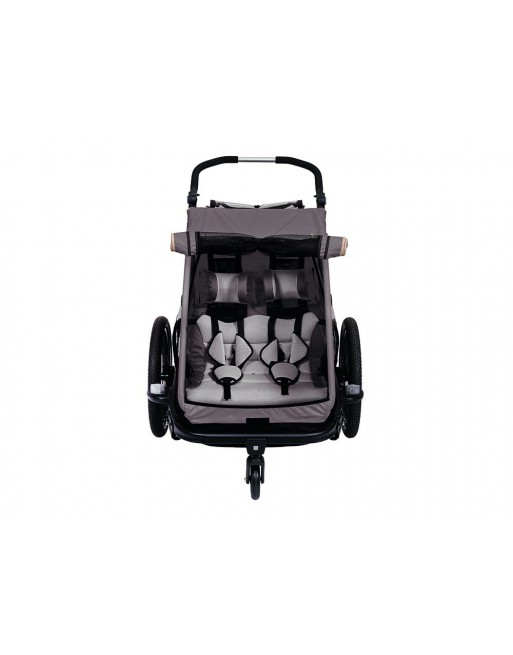 Fahrradanhänger XLC DuoS BS-C10 Grau