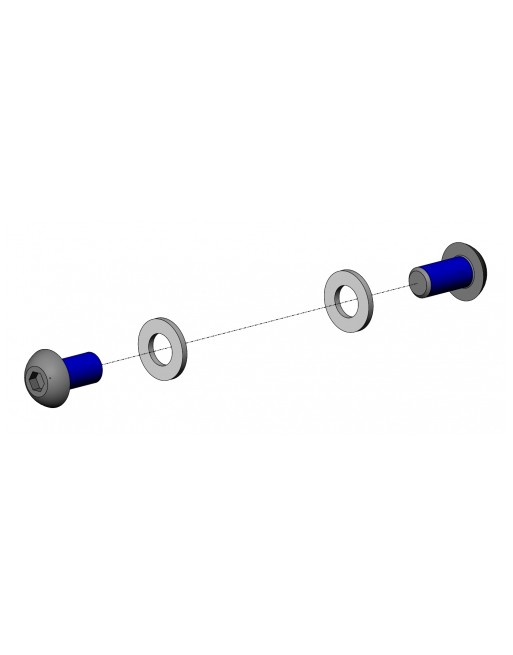 Croozer screw set for jogger wheel mounting