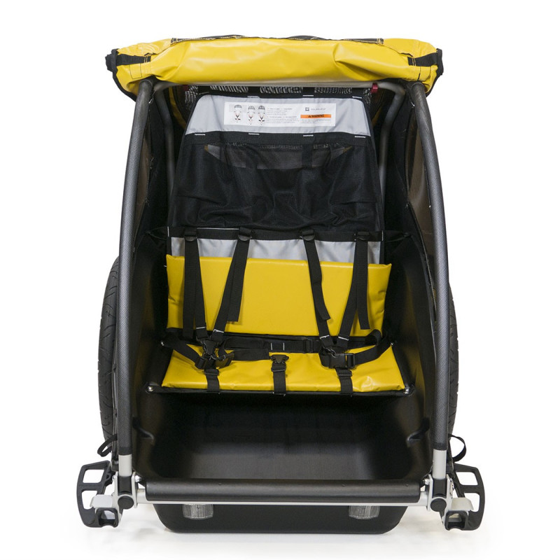 Burley Fietskar Rental Cub Kind Geel
