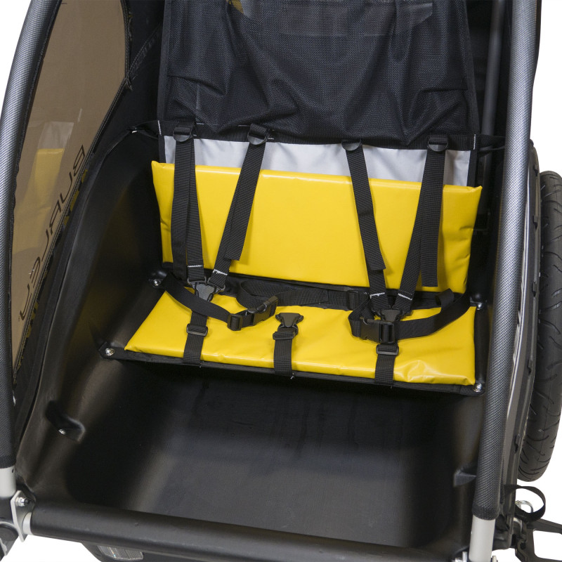Remorque de vélo Rental Burley Cub Jaune