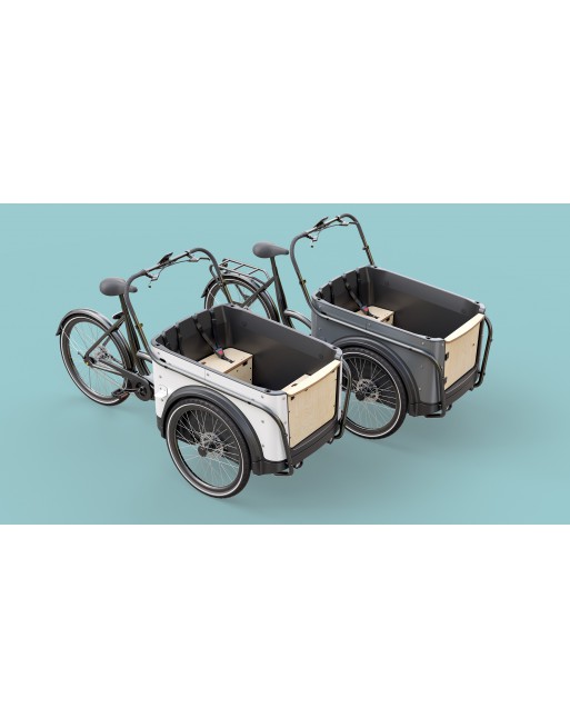 Vélo cargo électrique KidsCab Royal Deluxe 3