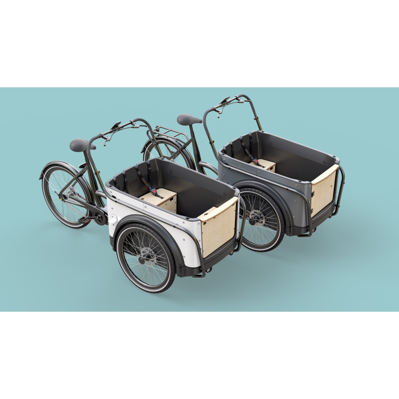 Vélo cargo électrique KidsCab Royal Deluxe 3