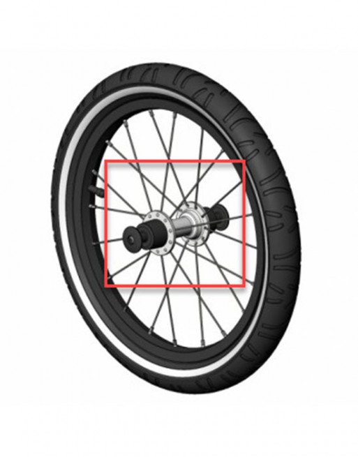 Croozer joggerwiel as montageset