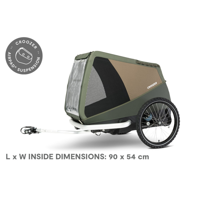 Croozer Dog XL Mikke Hundeanhänger – Mit Croozer AirPad® Federung
