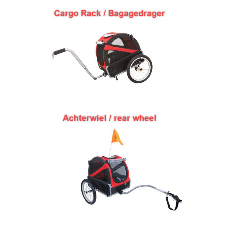 Doggyride mini hondenfietskar rood