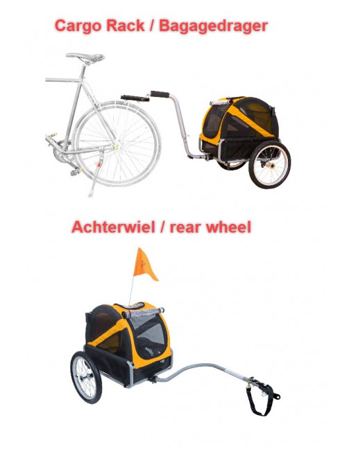 Doggyride mini dog bike trailer Orange