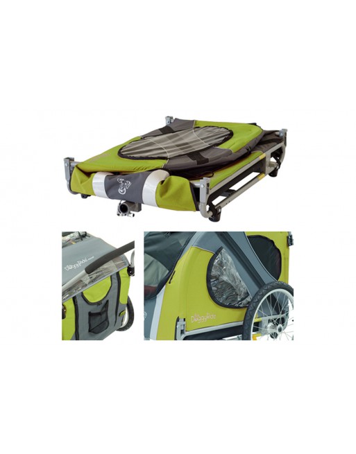 Doggyride Novel hondenfietskar - Groen