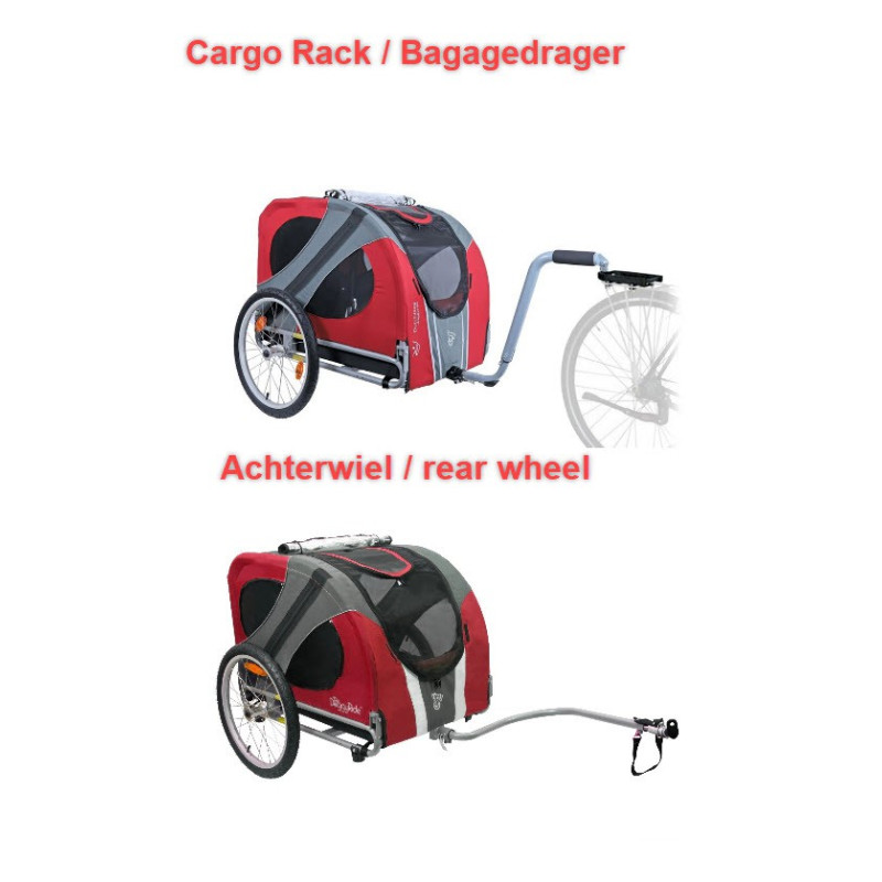Doggyride Novel hondenfietskar - Rood