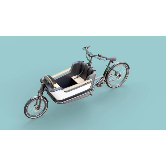 KidsCab Royal Deluxe 2 Vélo cargo électrique - Enviolo Carbon Gates