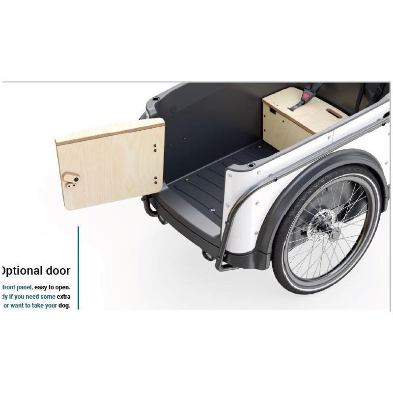 KidsCab Royal Deluxe bakfiets deurtje