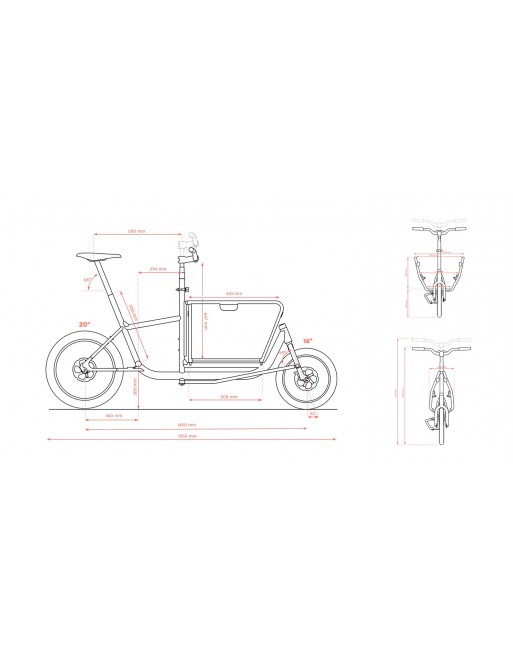 MULI mini E- cargo Shimano Steps e6100