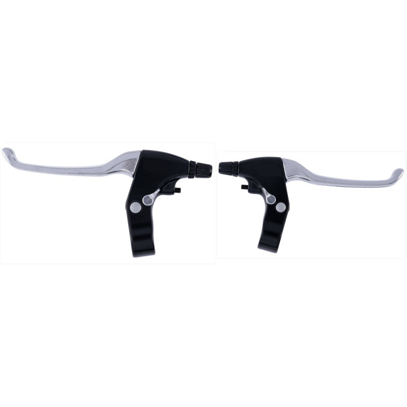 Brake lever with parking button