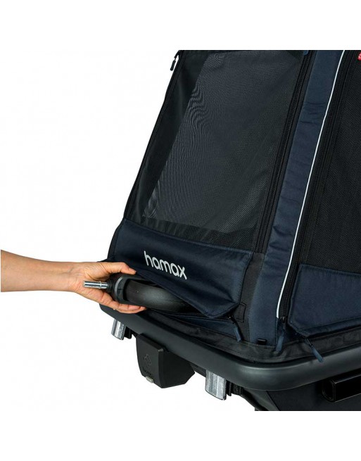 Hamax Pluto M Hondenfietskar – Veilig, Comfortabel & Compleet met Buggyset