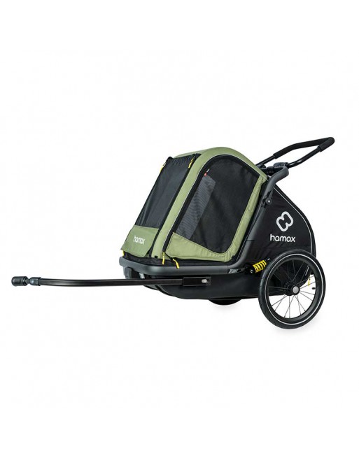Hamax Pluto M Remorque Vélo pour Chien – Transport sûr et confortable jusqu’à 35 kg