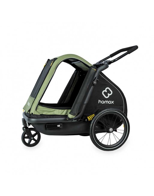 Hamax Pluto M Remorque Vélo pour Chien – Transport sûr et confortable jusqu’à 35 kg