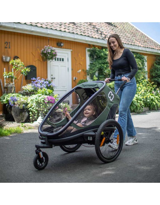 Hamax Outback 2 Fahrradanhänger mit Federung