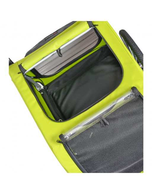 KidsCab Woof Large hondenfietskar met vering