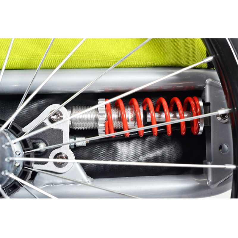 KidsCab Woof Large hondenfietskar met vering