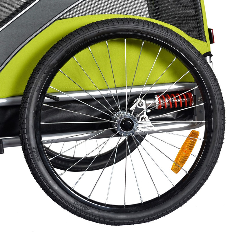KidsCab Woof Large hondenfietskar met vering