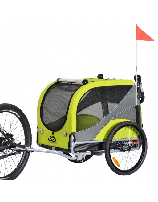 KidsCab Woof XL Hundefahrradanhänger mit Federung