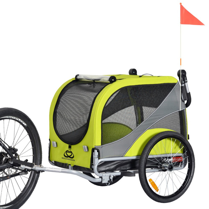 KidsCab Woof XL hondenfietskar met vering