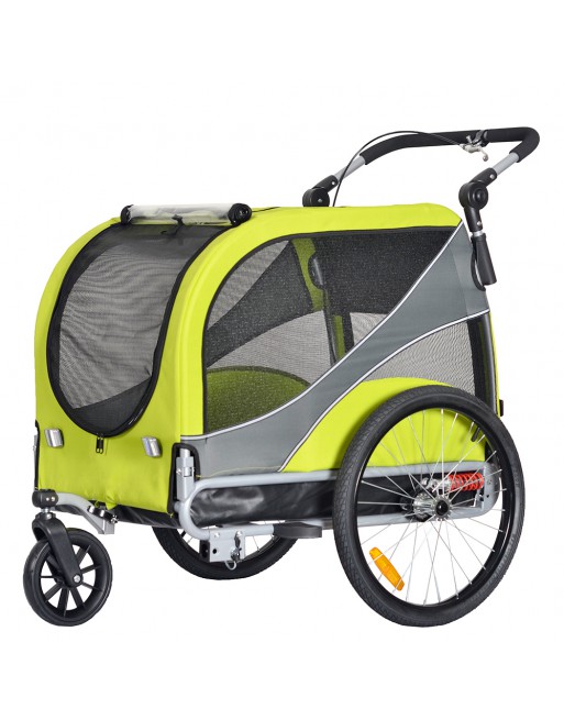 KidsCab Woof XL dog bike trailer with suspension