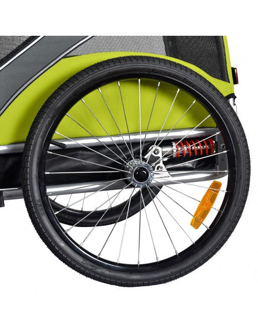 KidsCab Woof XL hondenfietskar met vering