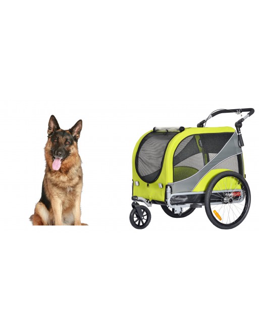 KidsCab Woof XL dog bike trailer with suspension