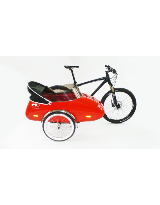 Scandinavian Side Bike Fiber trailer - Green