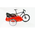 Scandinavian Side Bike Fiber trailer - White