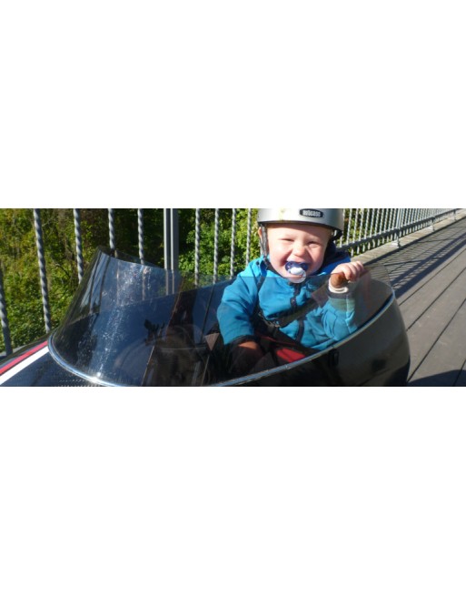 Scandinavian side bike Fiber zijspan - Wit