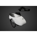 Scandinavian side bike Fiber zijspan - Wit