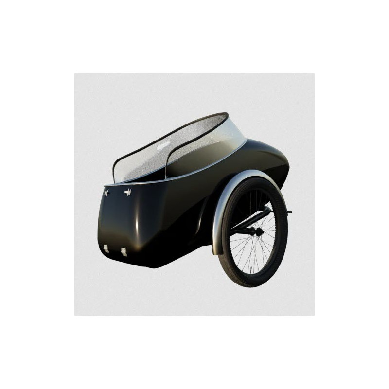 Scandinavian side-car pour chien - Vert