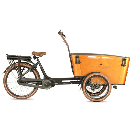 Vogue Carry 3 Vélo Cargo Électrique Tricycle – Brun – Vélo Cargo avec Moteur Central