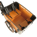 Vélo cargo électrique Vogue Carry 3 noir/marron (hydraulique)