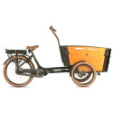 Vélo cargo électrique Vogue Carry 3 noir/marron (hydraulique)
