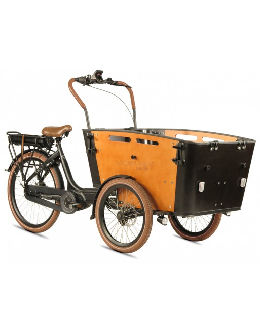 Vogue Carry 3 Elektro-Lastenfahrrad schwarz/braun (hydraulisch)