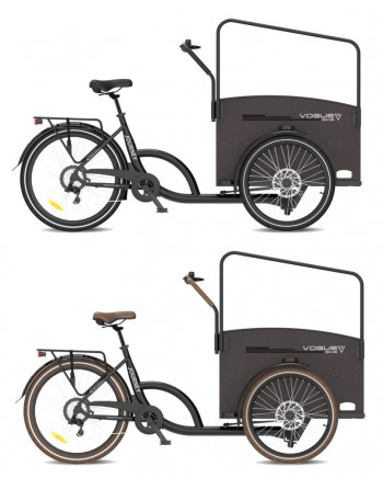 Vélo cargo Vogue Journey avec porte - Hydraulique