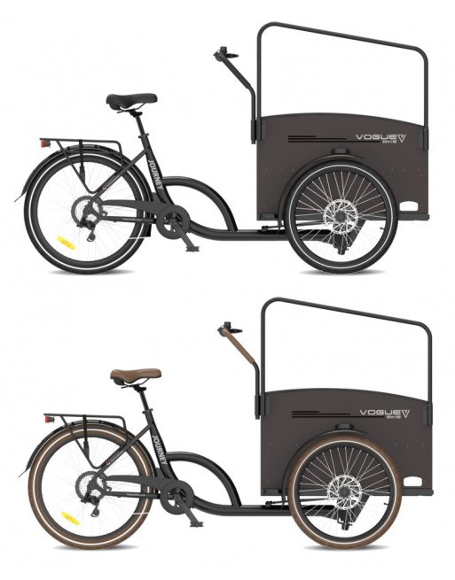 Vélo cargo Vogue Journey avec porte - Hydraulique