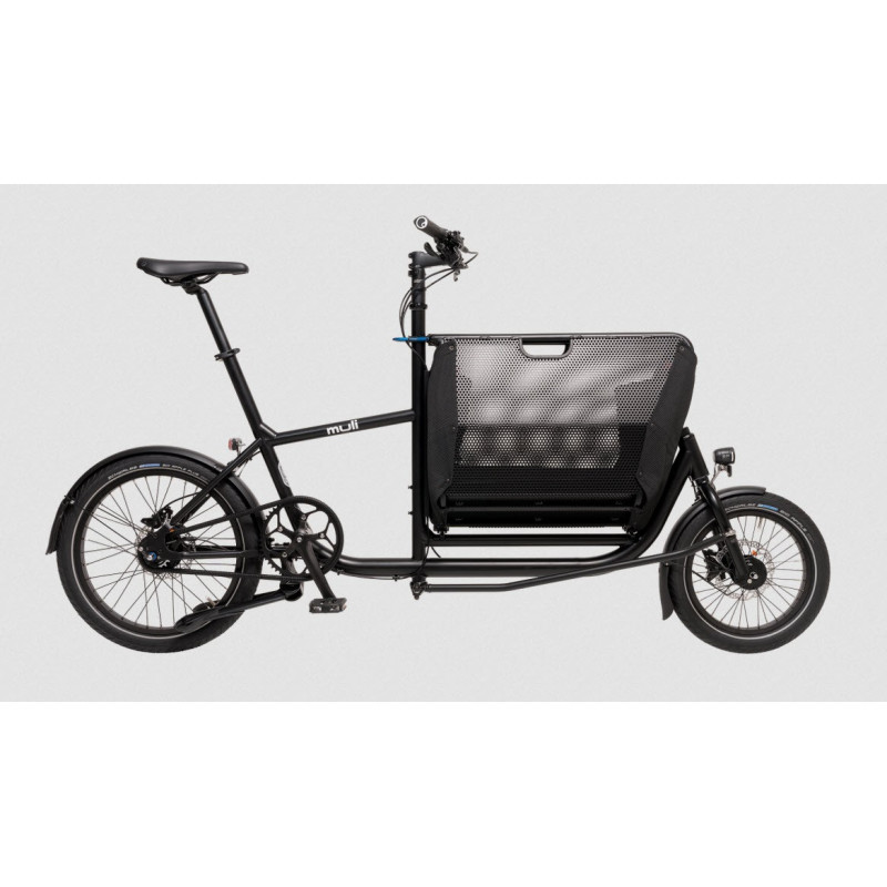 Mini vélo cargo pliant Muli Muskel - Noir