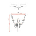 Muli Muskel opvouwbare mini bakfiets - Zwart