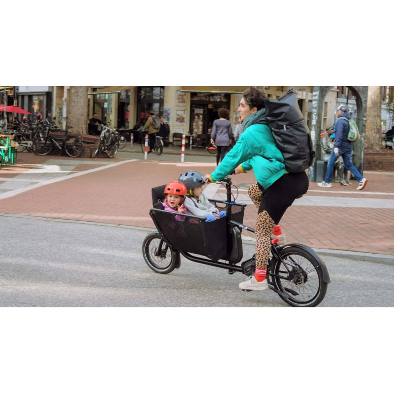Muli Muskel folding mini cargo bike - Black