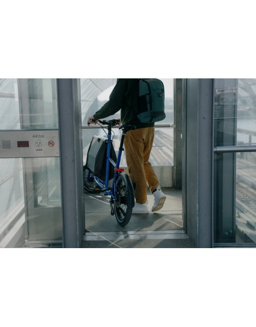 Mini vélo cargo pliant Muli Muskel - Noir