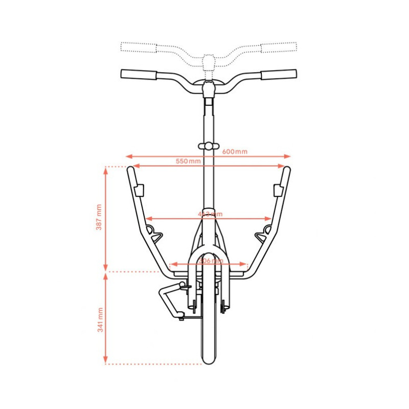 Mini vélo cargo pliant Muli Muskel - Bleu