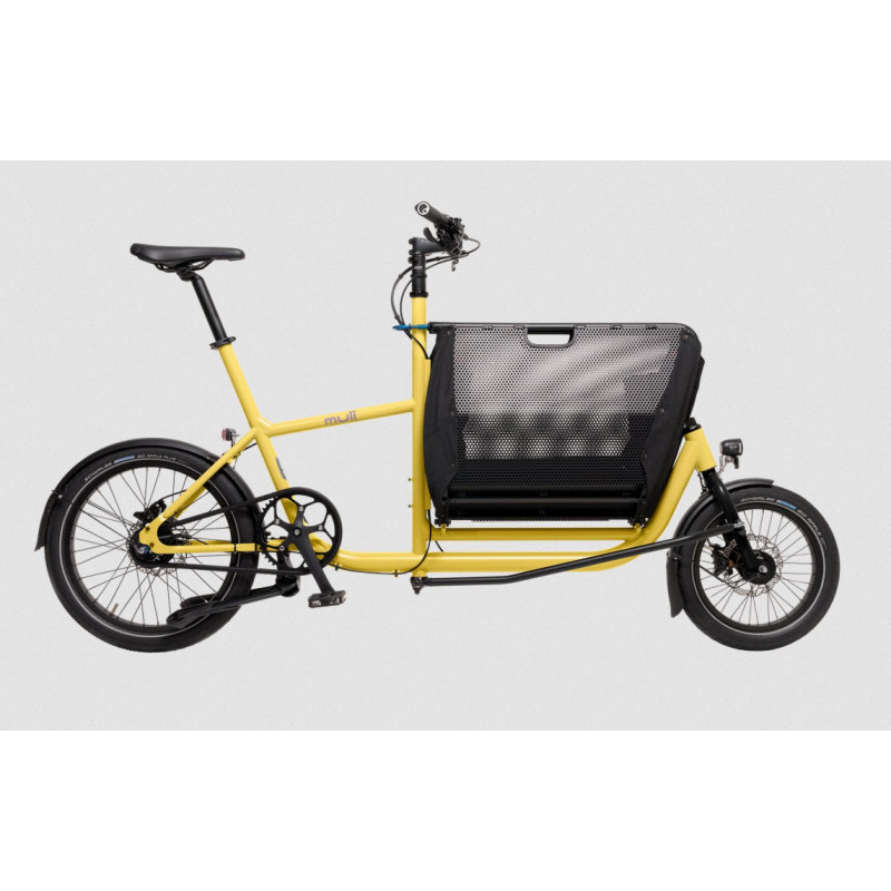 Mini vélo cargo pliant Muli Muskel - Jaune