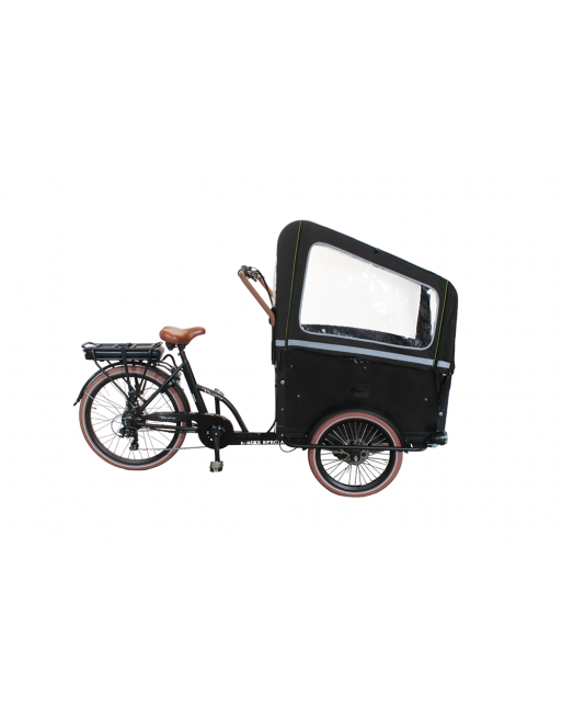 Troy Bakfiets Regentent Zwart (Zonder Tentstokken)